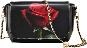 GAIGEO Bear Drink Milk Leather Crossbody Bags, Crossbody Purses for Women Leather, Leather Zipper Shoulder Bag