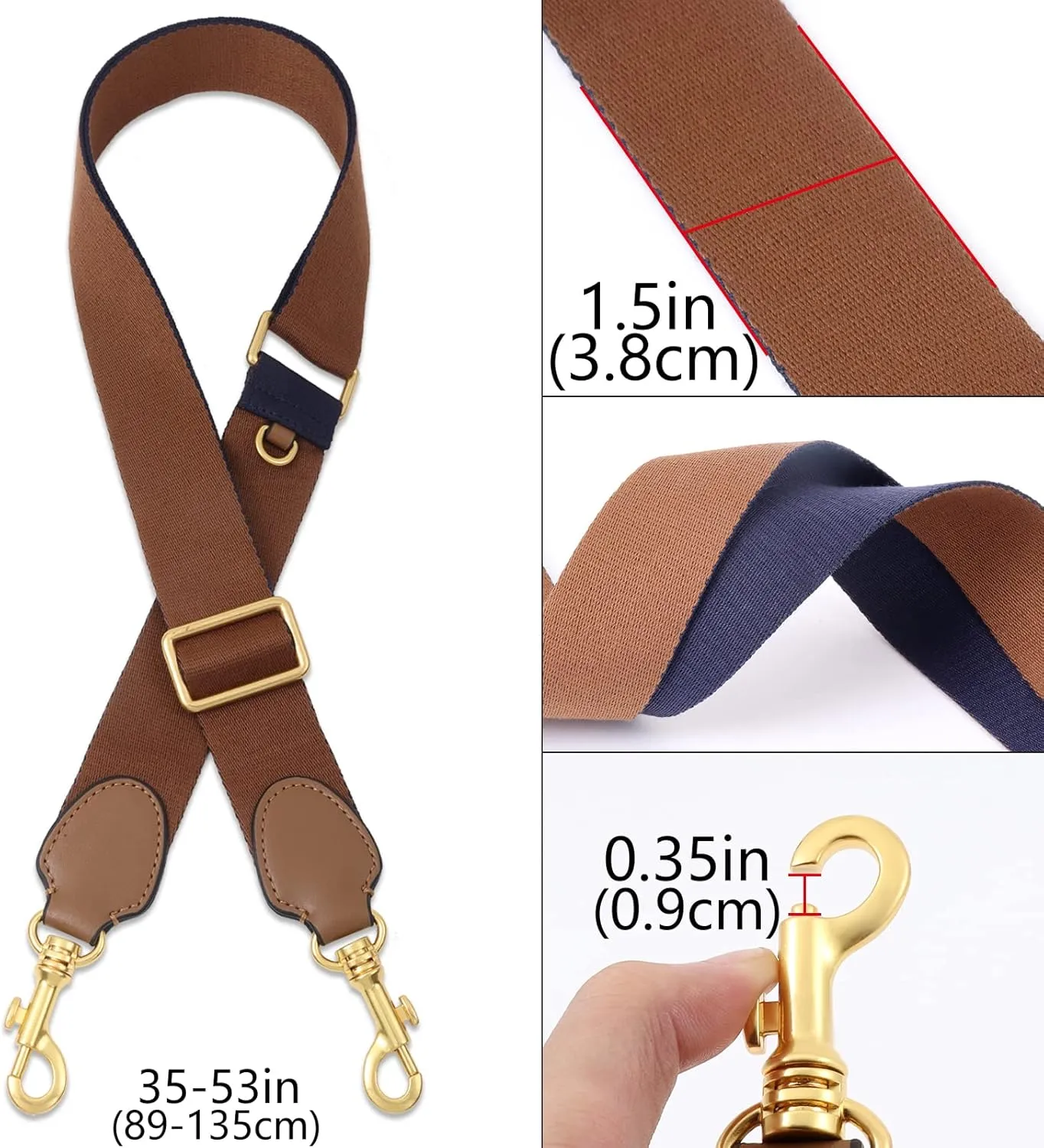 Genuine Leather Crossbody Replacement Adjustable Shoulder Straps for Boston,Bucket,Mini tote,purses,handbags