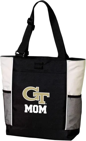 Georgia Tech Mom Tote Bags Georgia Tech Mother Totes Beach Pool Or Travel