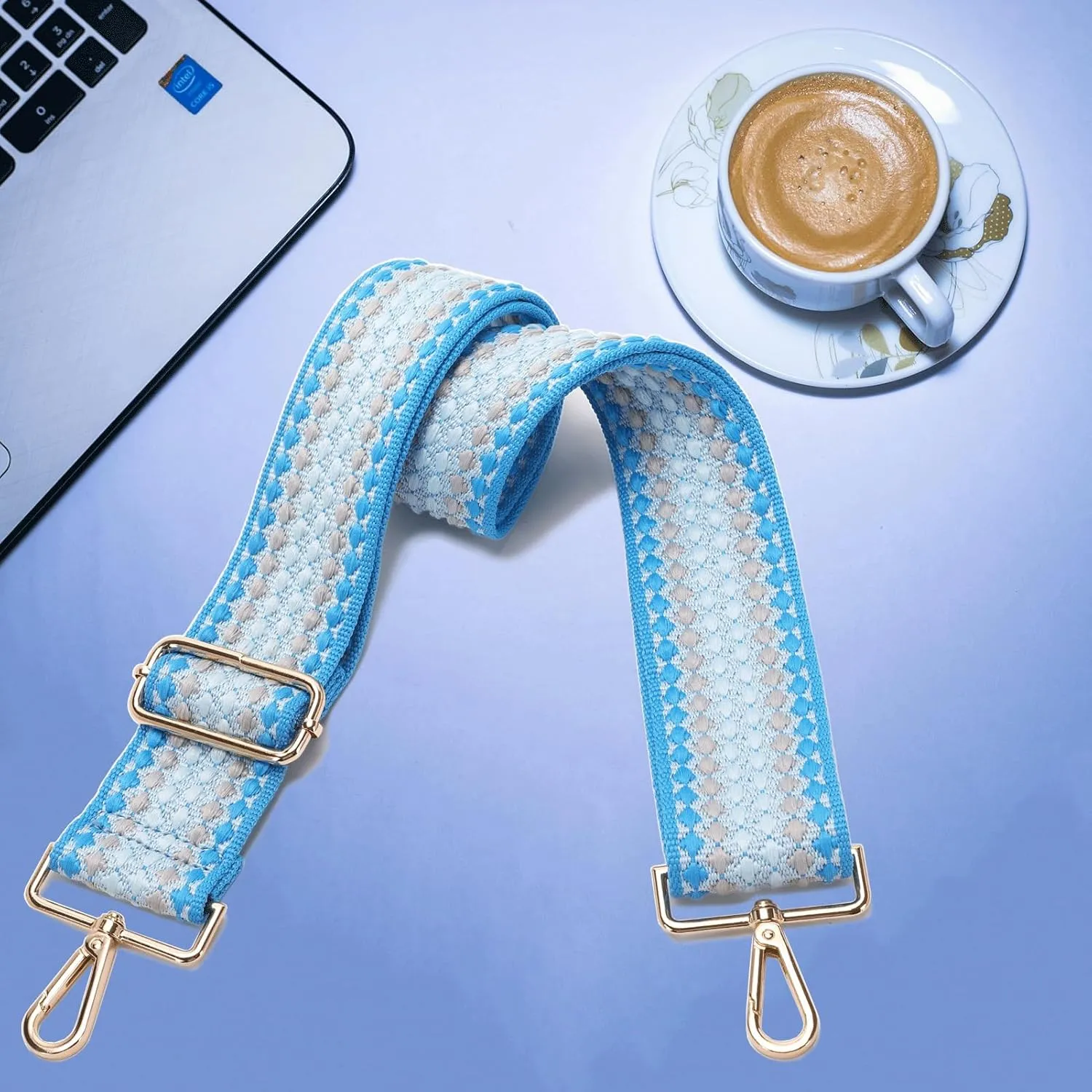 GINJKGO Purse Straps Replacement Crossbody - Adjustable Bag Strap for Purses, Wide Shoulder Strap for Women Guitar Purses