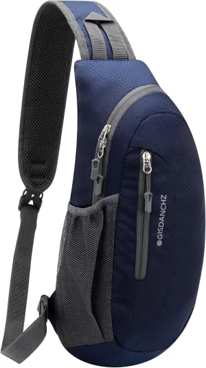 Gisdanchz Unisex Honeycomb Jacquard Small Sling Bag Slim Sling Backpack Crossbody Chest Bag for Hiking Travel