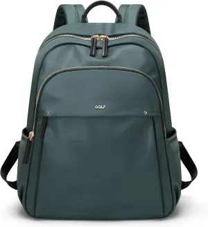 GOLF SUPAGS Stylish Laptop Backpack for Women Computer Bag Fits 14 Inch Notebook Travel College Work Backpacks Purse (Atrovirens)