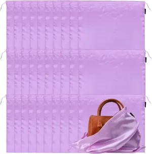 GONGKANGYUAN 30 Pack Dust Bags for Handbags Travel Storage Pouch, Silk Handbag Dust Cover Bags for Purses Pocketbooks Shoes Boots