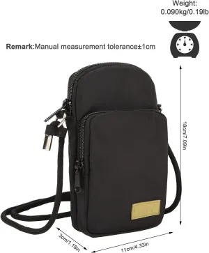 GOX Crossbody Bag for Women Small Size Cell Phone Wallet Purse for Travelling， Travel Purse Shoulder Bag