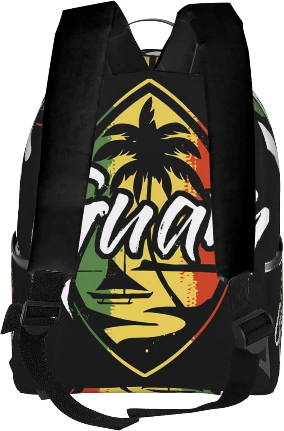 Guam Island Flag Casual Backpacks Laptop Backpack Carry-on Daypack Sports Travel Rucksack Lightweight Working Bag for Outdoor Hiking Cycling Walking