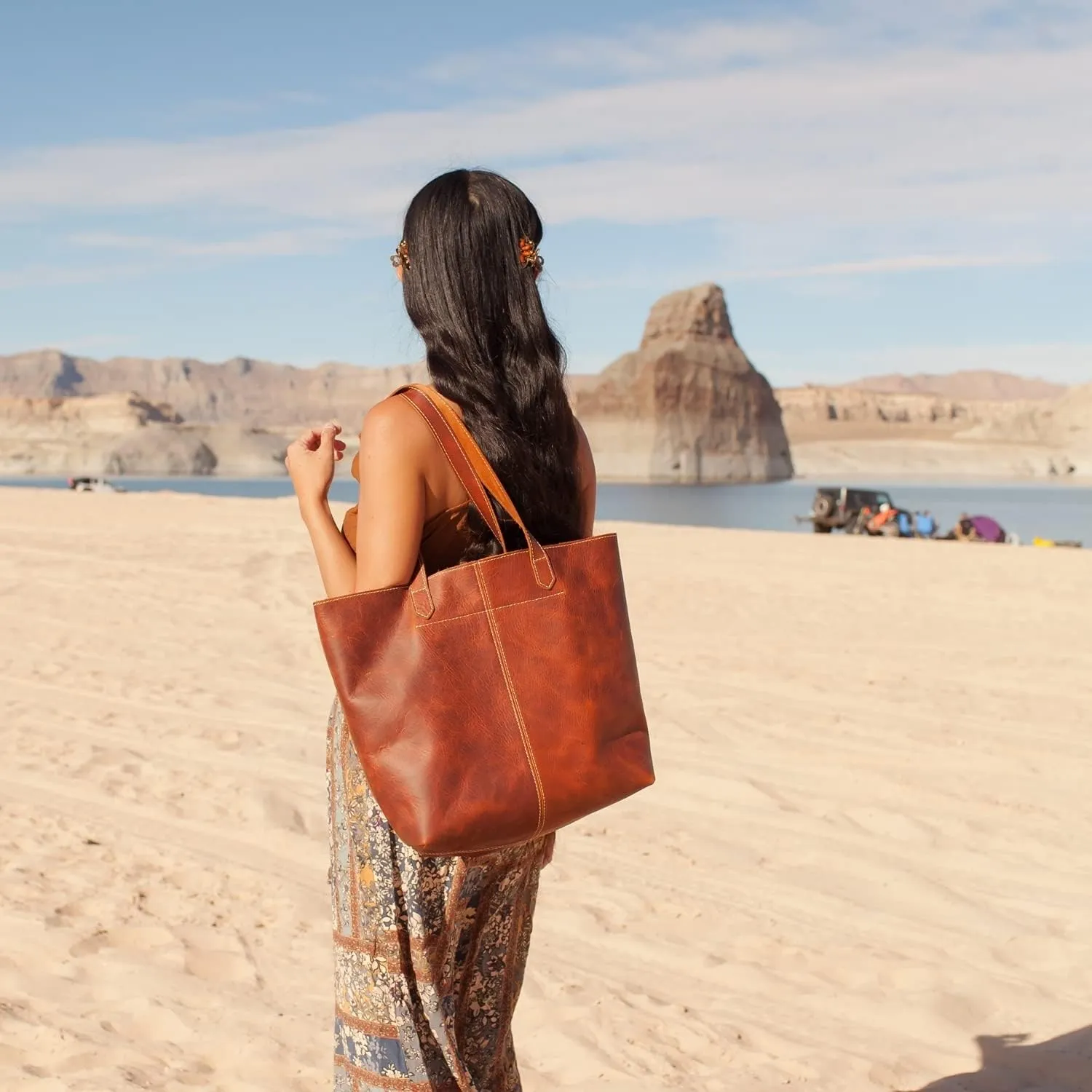 Handmade Leather Tote Bag