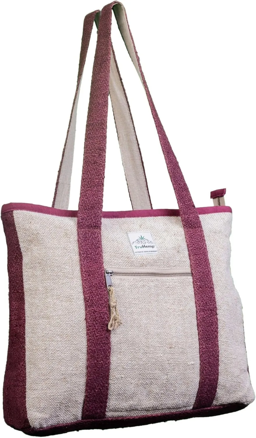 Hemp Corporate Tote Bag with with Cotton Lining | Spacious Work Bag Dual Compartments | 15L capacity
