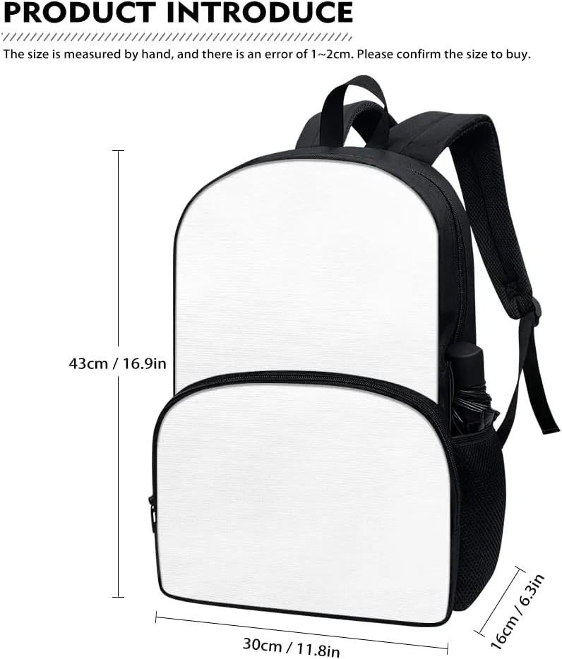 Horeset Cartoon Dinosaur Kids School Backpack Book Bag with Thermal Lunch Box Bag Water Bottle Sling Bag, Portable Novelty School Bag Set for Youth Primary School Student