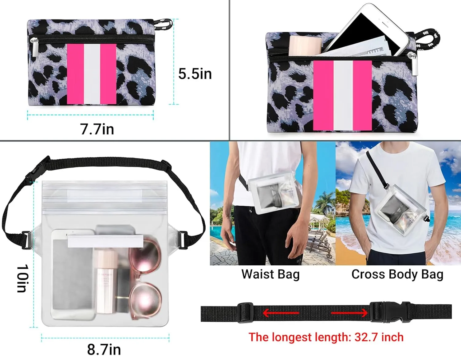 IBFUN Neoprene Bag, Large Multipurpose Beach Bag Neoprene Tote Bag with Inner Pocket for Women/Pool