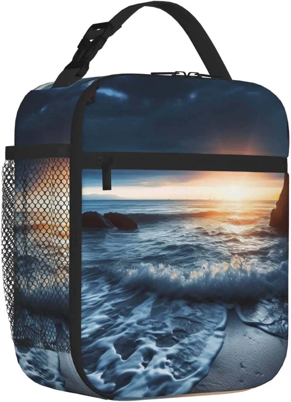 Insulated Lunch Bag for Men Women Reusable Lunch Box A Corner of The Sea Lunchbox Leakproof Cooler Bags for Work Picnic