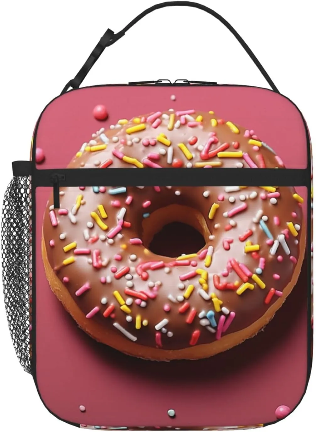Insulated Lunch Bag for Men Women Reusable Lunch Box Doughnut Lunchbox Leakproof Cooler Bags for Work Picnic