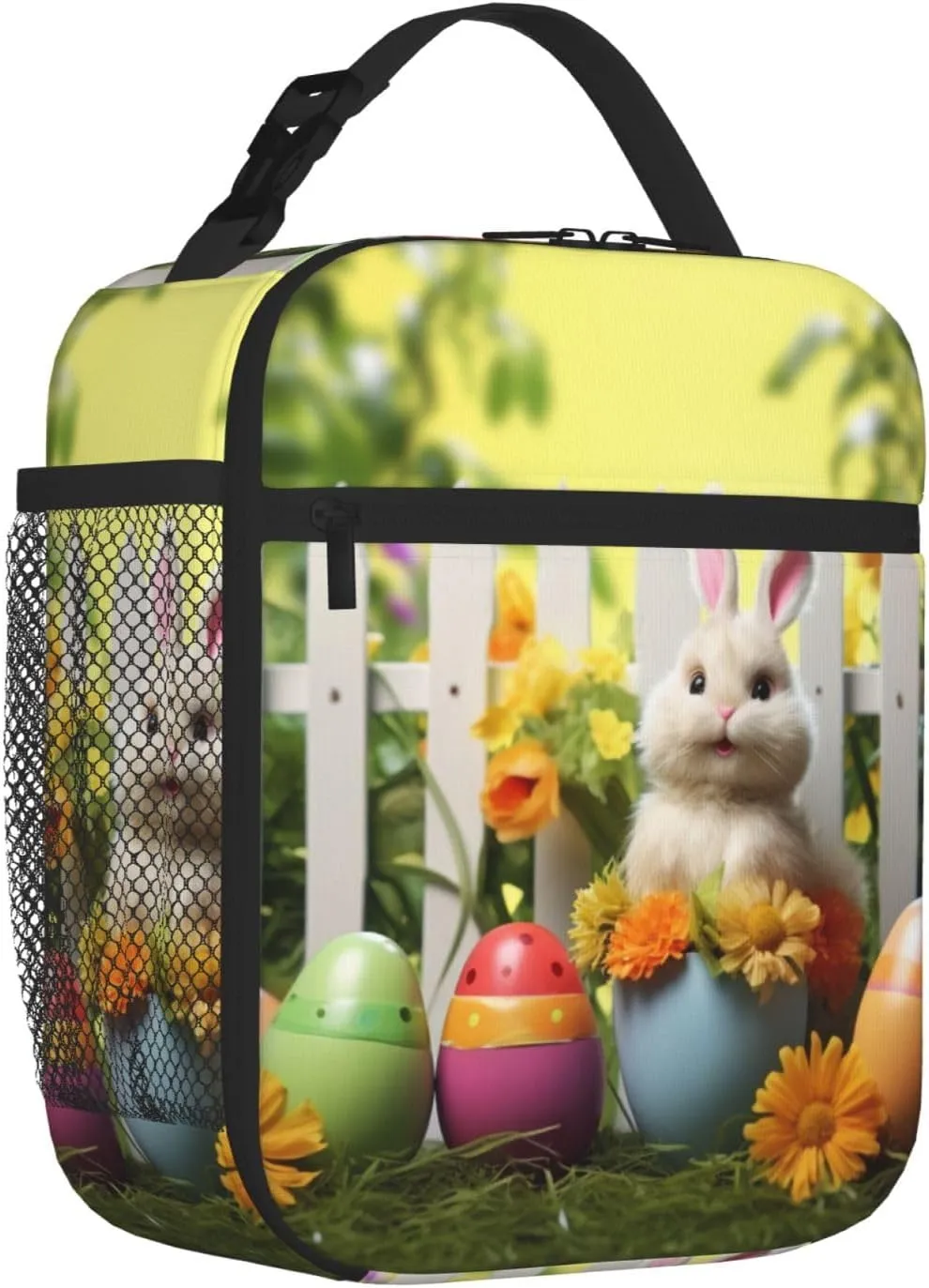 Insulated Lunch Bag for Men Women Reusable Lunch Box Happy Easter Lunchbox Leakproof Cooler Bags for Work Picnic