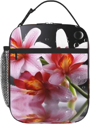Insulated Lunch Bag for Men Women Reusable Lunch Box Modern Flower Lunchbox Leakproof Cooler Bags for Work Picnic