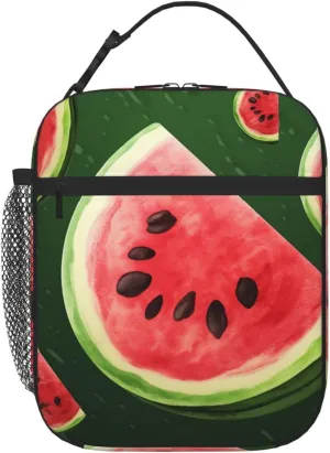 Insulated Lunch Bag for Men Women Reusable Lunch Box Watermelons Lunchbox Leakproof Cooler Bags for Work Picnic