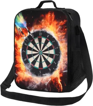 Insulated Lunch box for Men Women Reusable Lunch Bag Dart Board Cooler Tote Bags for Work Picnic