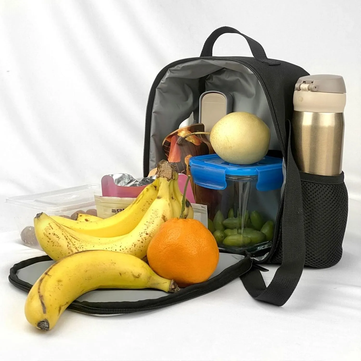 Insulated Lunch box for Men Women Reusable Lunch Bag Monarch Butterflies Cooler Tote Bags for Work Picnic