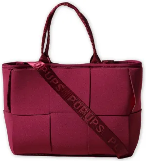 Interwoven Neoprene Mini Tote Bag for Women- Spacious, Lightweight Crossbody Purse – Shoulder Strap, Interior Pocket