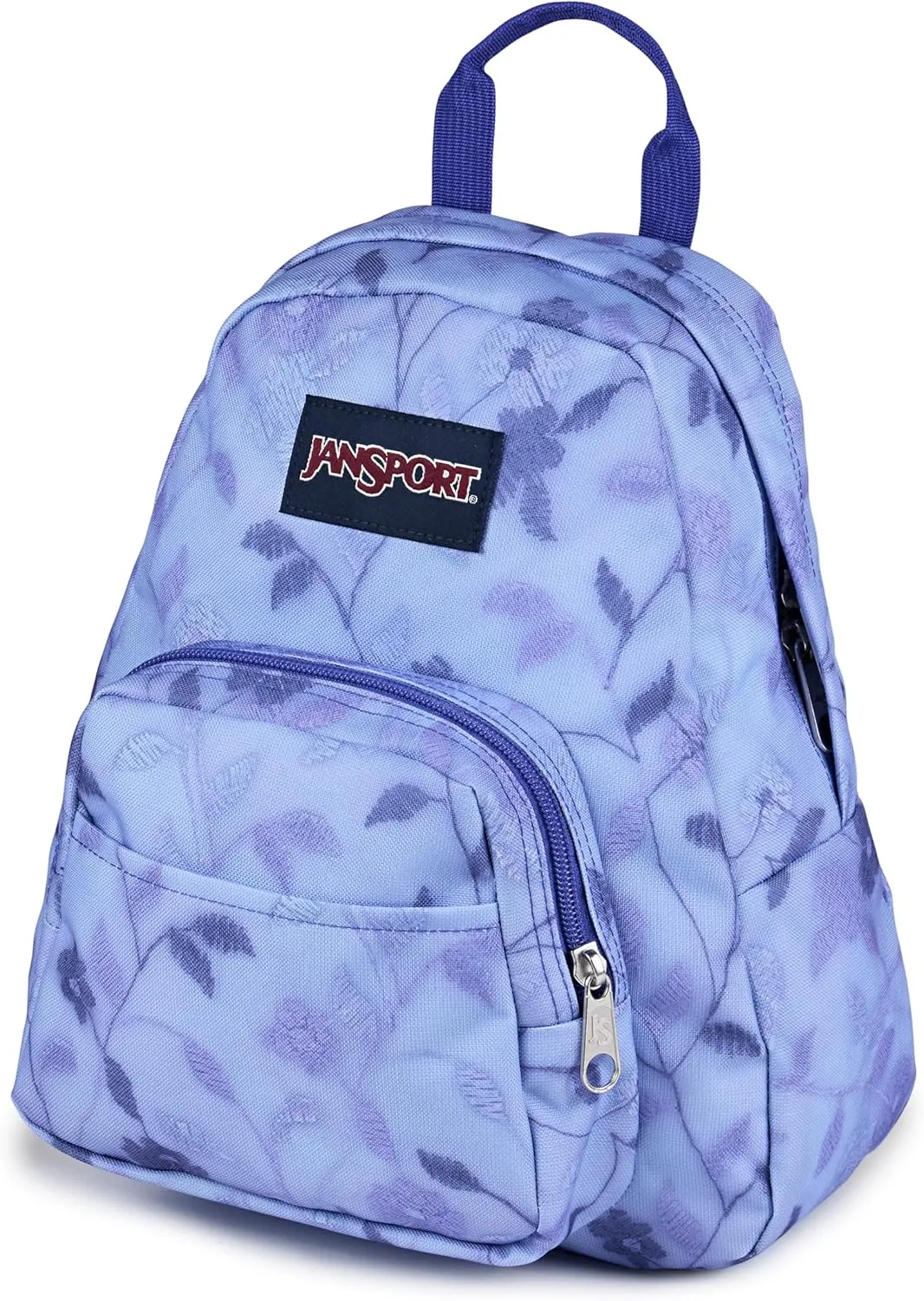 JanSport Half Pint Mini Backpack, 10.2 L - Durable Mini Bag Purse with Adjustable Shoulder Straps, Single Main Compartment, Zippered Stash Pocket, Lines & Vines