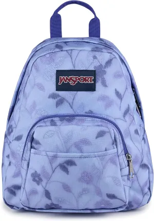 JanSport Half Pint Mini Backpack, 10.2 L - Durable Mini Bag Purse with Adjustable Shoulder Straps, Single Main Compartment, Zippered Stash Pocket, Lines & Vines