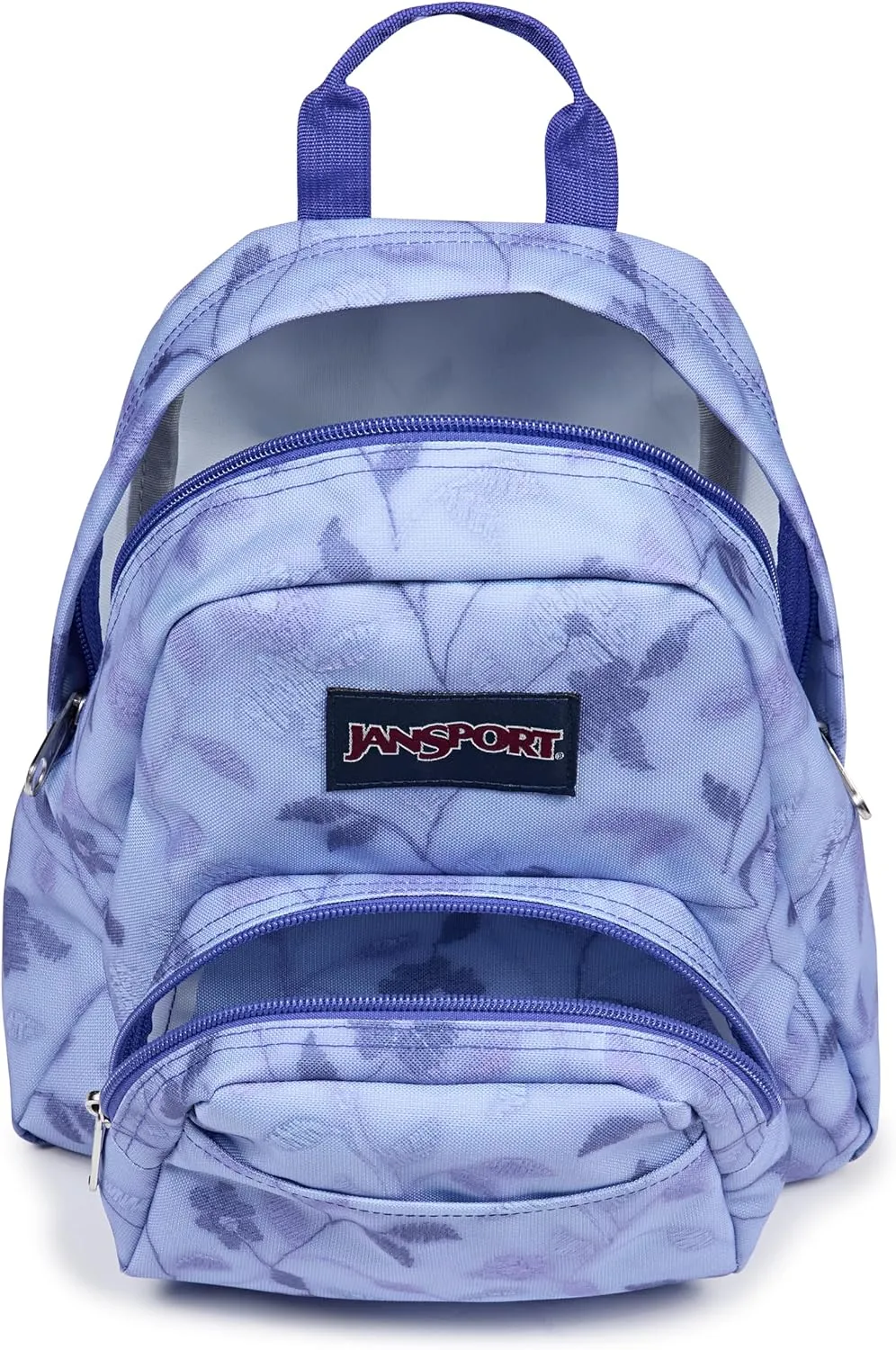JanSport Half Pint Mini Backpack, 10.2 L - Durable Mini Bag Purse with Adjustable Shoulder Straps, Single Main Compartment, Zippered Stash Pocket, Lines & Vines