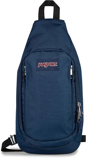 JanSport Move Sling Crossbody Bag – Main Compartment, Zippered Front Pockets, Adjustable Shoulder Strap, Fully Padded Back Panel, Navy