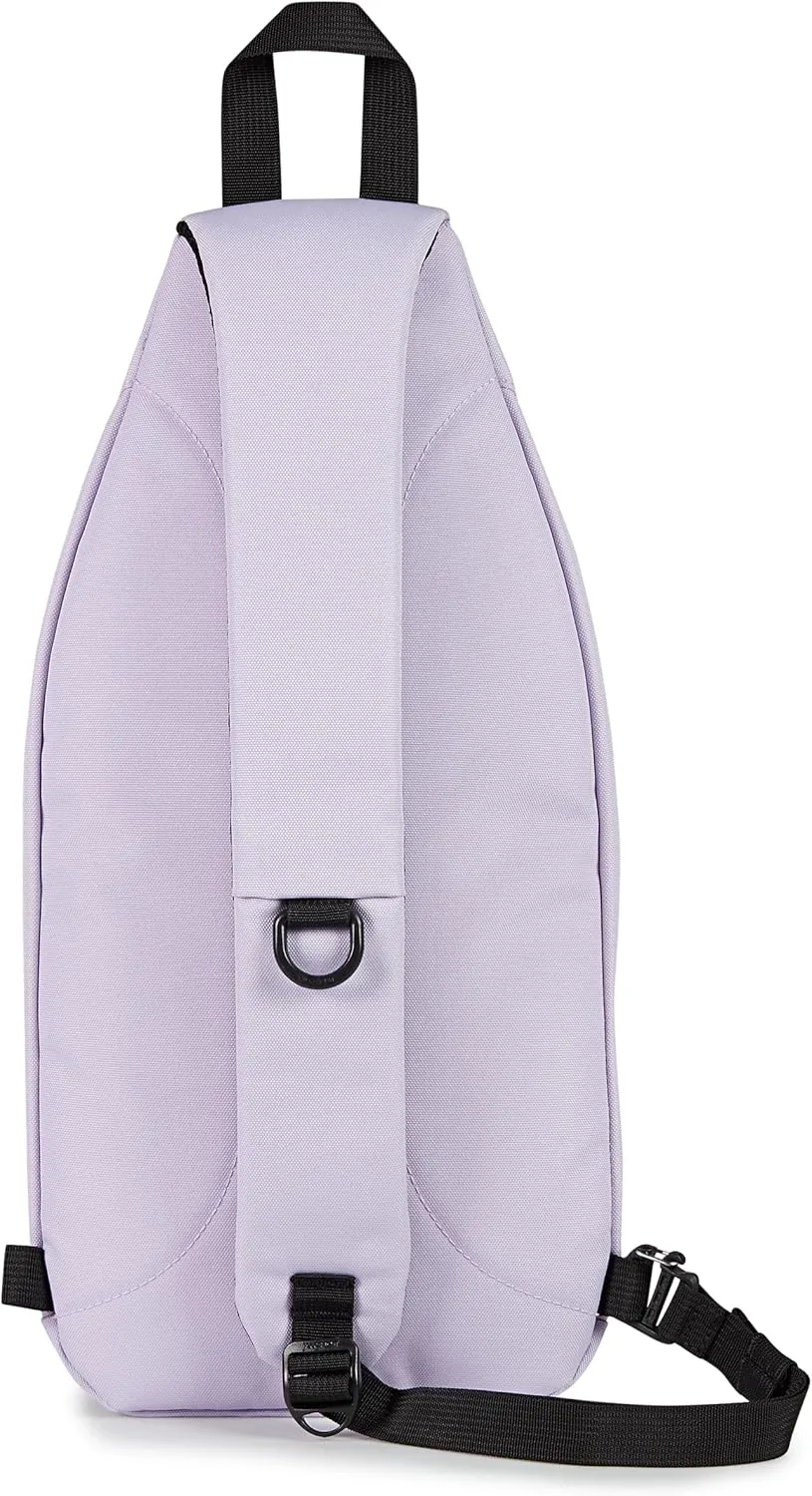 JanSport Move Sling Crossbody Bag – Main Compartment, Zippered Front Pockets, Adjustable Shoulder Strap, Fully Padded Back Panel, Pastel Lilac