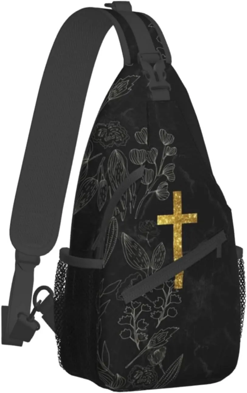 Jesus Sling Bag,Casual Crossbody Backpack Shoulder Chest Bag for Women Men Travel Hiking Daypack