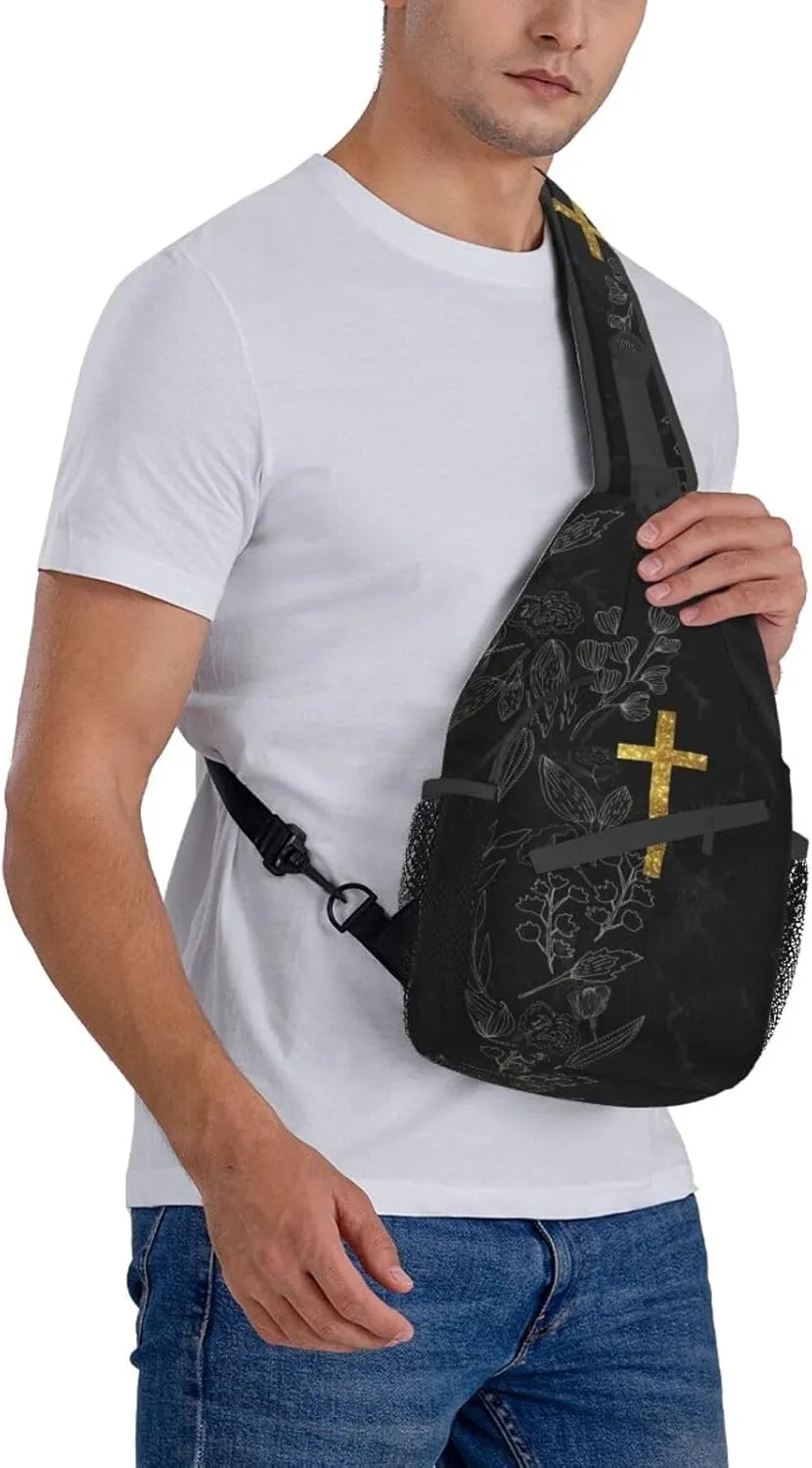 Jesus Sling Bag,Casual Crossbody Backpack Shoulder Chest Bag for Women Men Travel Hiking Daypack