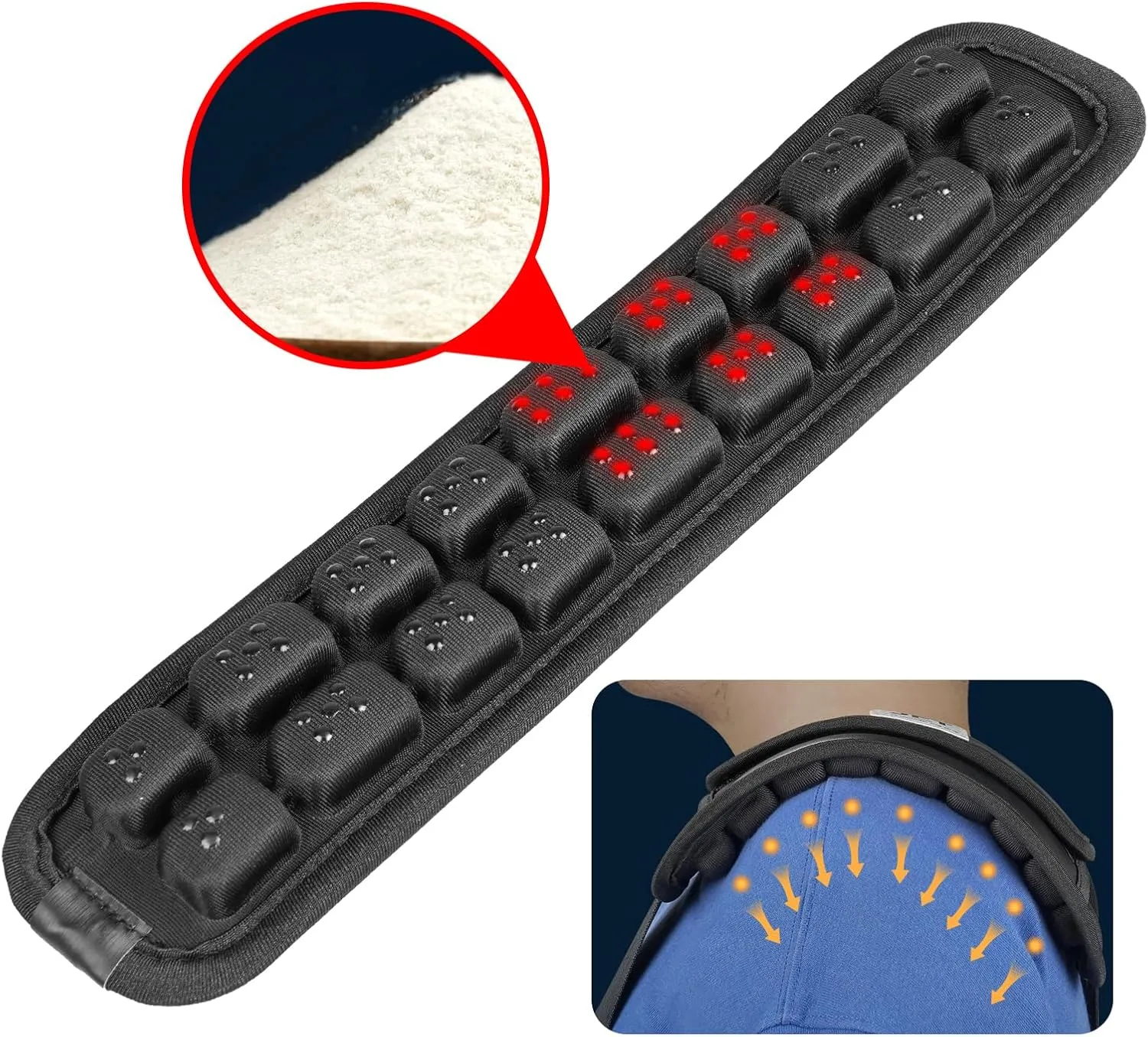 JFT Shoulder Strap Pad of 3D Air Cushion, Backpack Accessories, Non-Slip Shoulder Strap Pad, for Hiking and Camping Bags