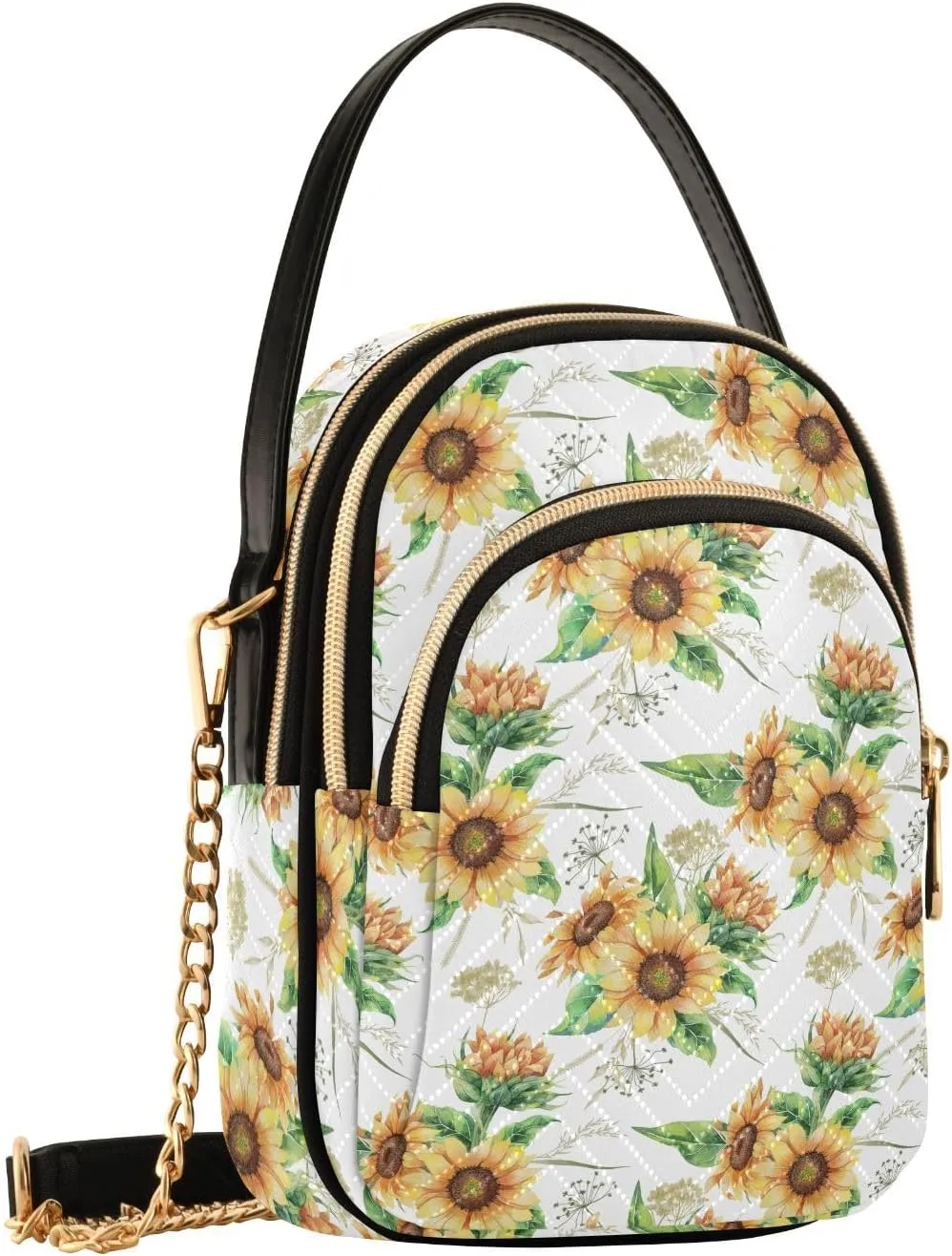 JIPONI Crossbody Bag for Women, Small Cell Phone Bag Shoulder Handbags Purse with Leather Strap