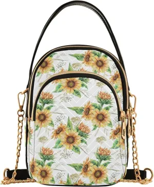 JIPONI Crossbody Bag for Women, Small Cell Phone Bag Shoulder Handbags Purse with Leather Strap