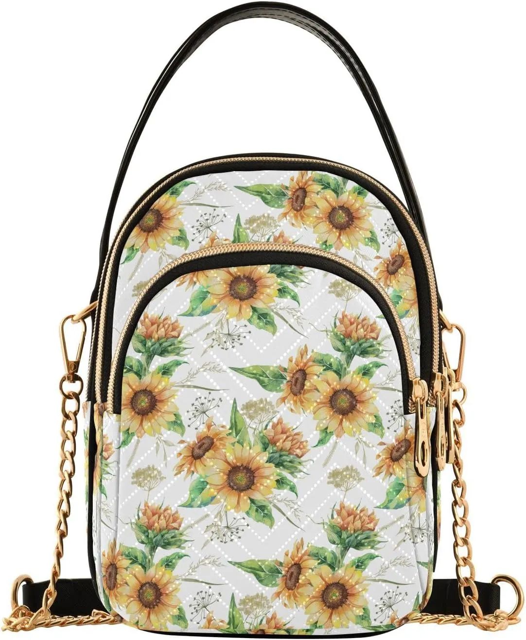 JIPONI Crossbody Bag for Women, Small Cell Phone Bag Shoulder Handbags Purse with Leather Strap