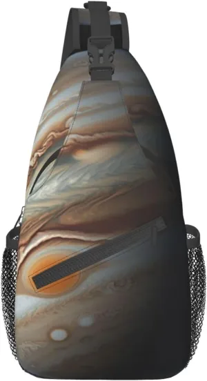 Jupiter Landscape Cross Chest Bag Crossbody Backpack for Women Men Sling Bag Travel Hiking Daypack