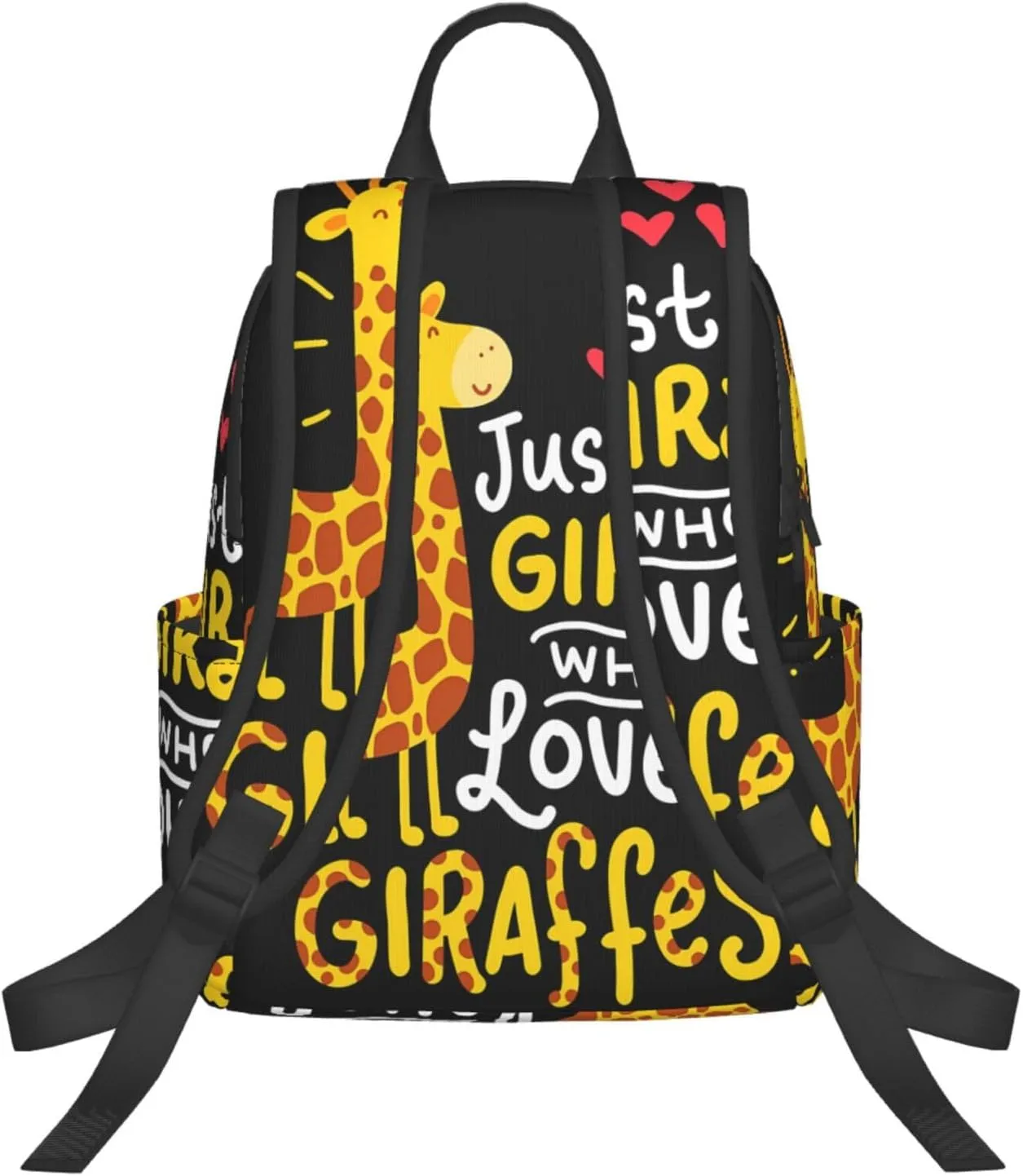 Just A Women Who Loves Giraffes Travel Laptop Backpack Casual Backpacks Double Shoulder Daypack Notebook Rucksack Work Bags Sports Bag for Gym Hiking Camping Beach