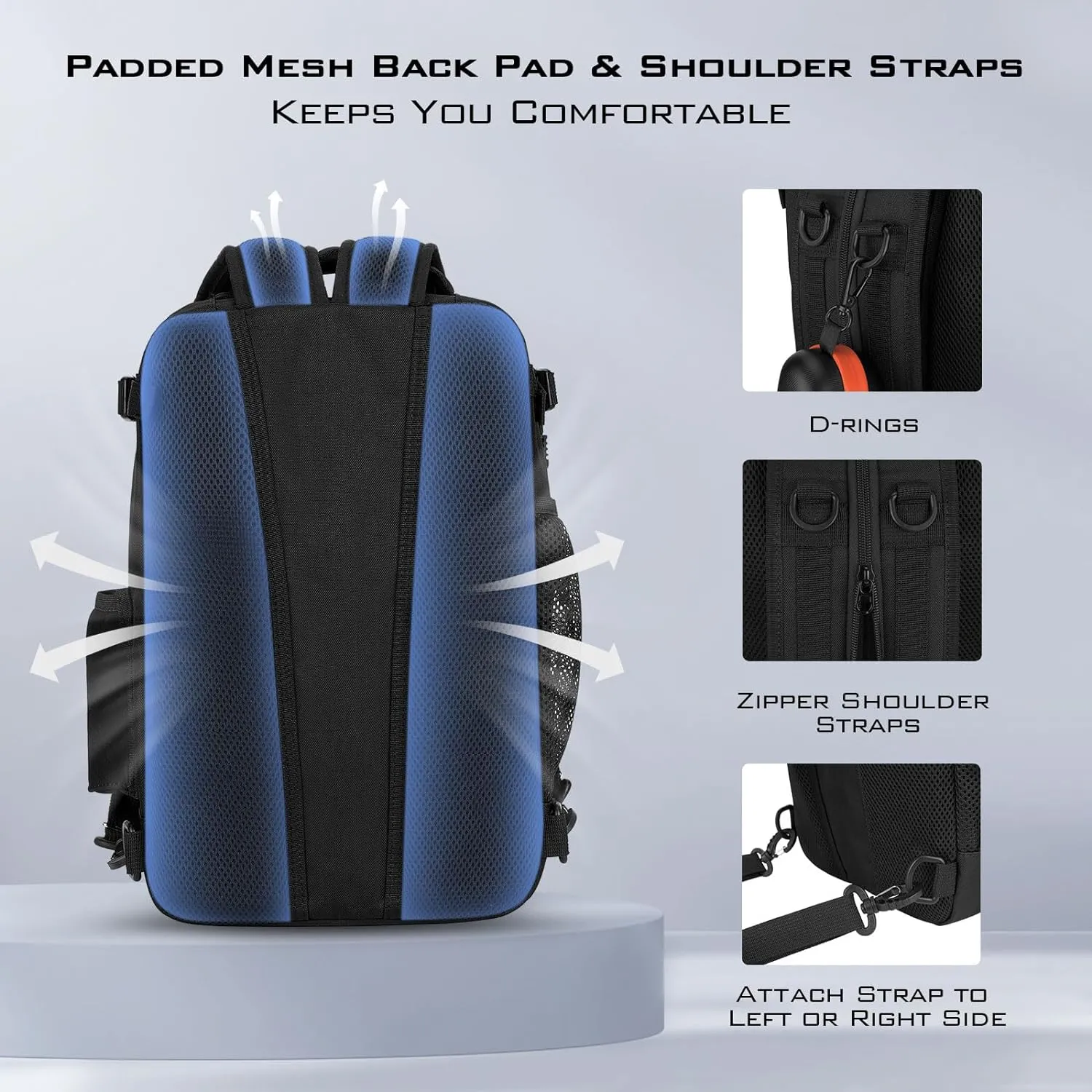 KastKing BlowBak Tactical Fishing Sling Tackle Bag - Lightweight Fishing Backpack - Storage for Gear and Equipment - Gift for Men