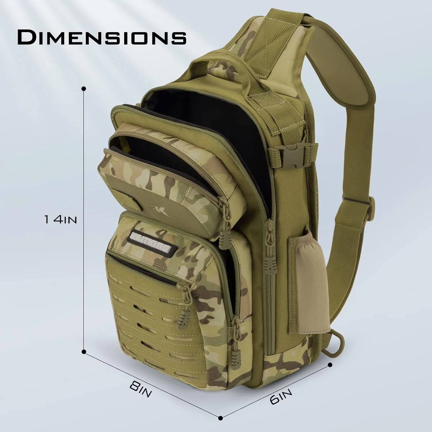 KastKing BlowBak Tactical Fishing Sling Tackle Bag - Lightweight Fishing Backpack - Storage for Gear and Equipment - Gift for Men