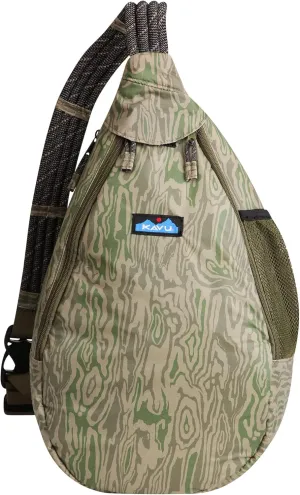 KAVU Ropesicle Insulated Cooler Bag For Picnics, the Beach, Camping-Woodgrain Terrain