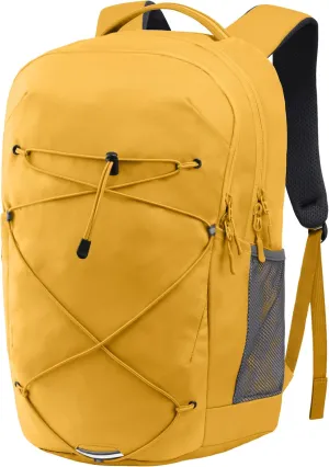 KEOFID Casual Backpack for Men and Women, Hiking Backpack for Travel, Black Daypacks for Sports, College, Water Resistant(Yellow)