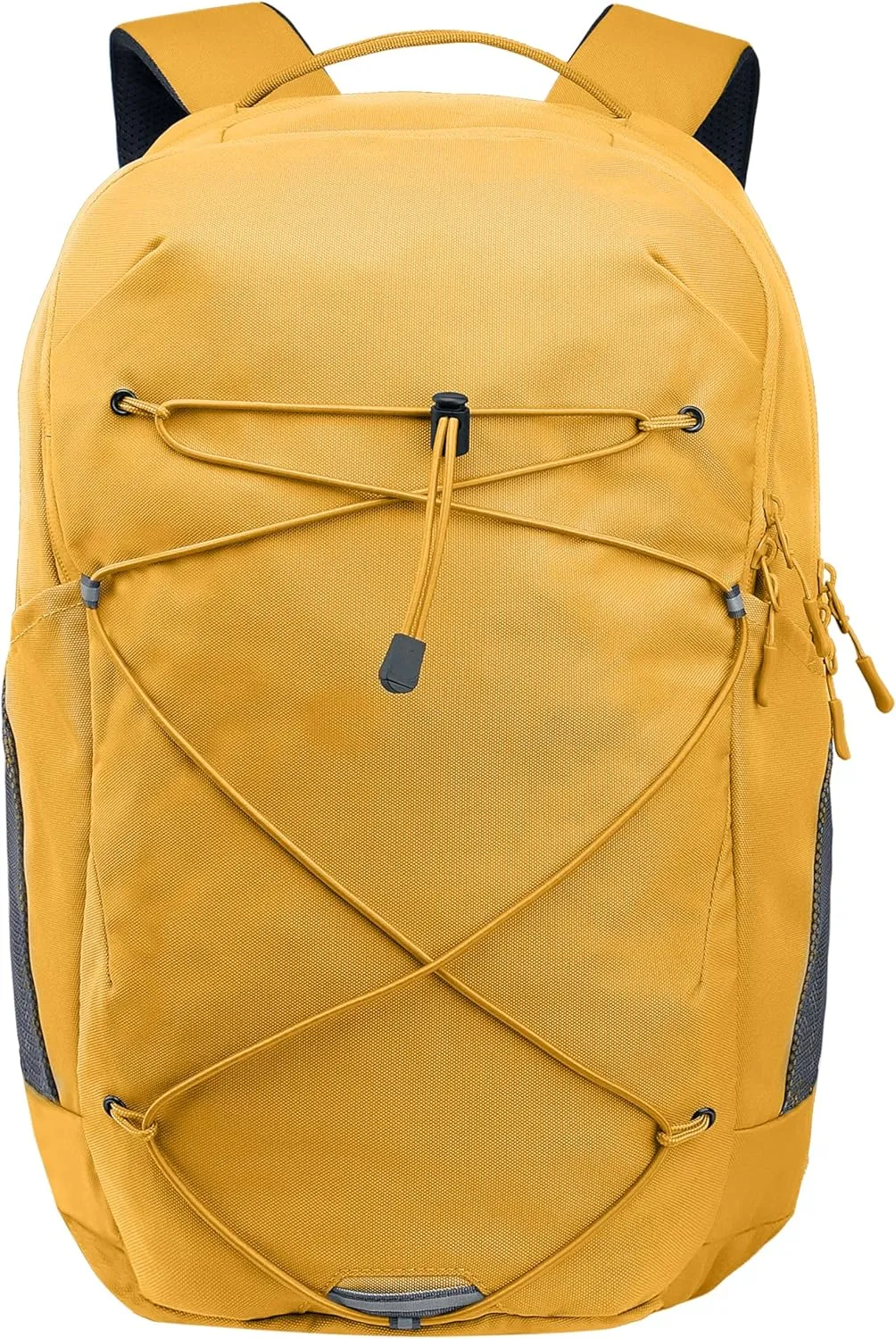 KEOFID Casual Backpack for Men and Women, Hiking Backpack for Travel, Black Daypacks for Sports, College, Water Resistant(Yellow)