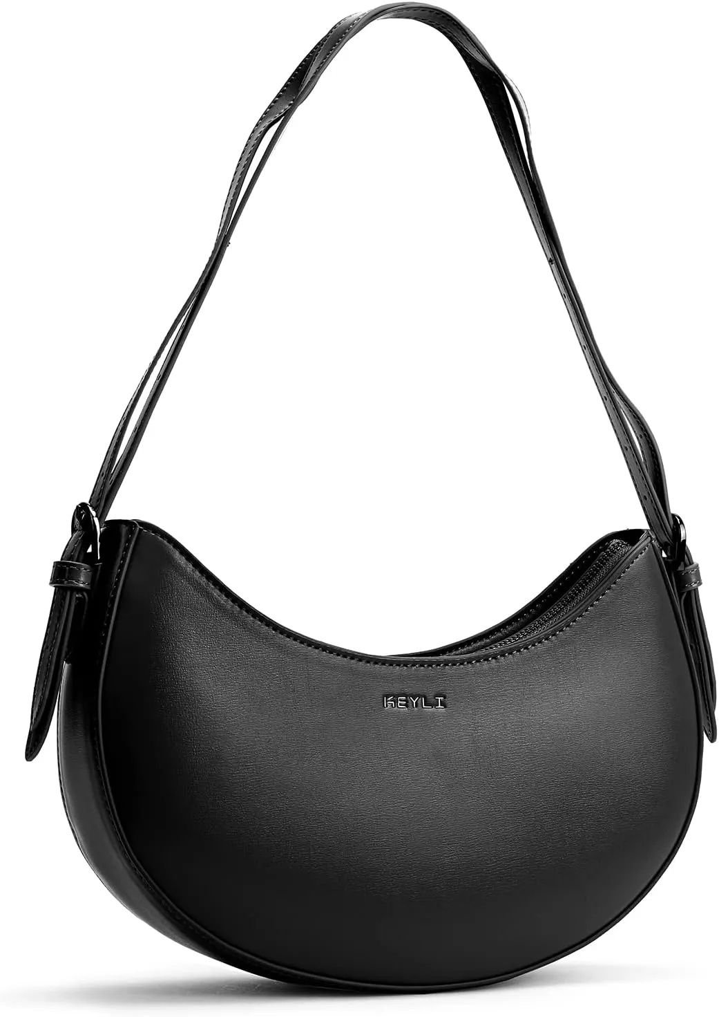 Keyli Shoulder Bag for Women Trendy Small Clutch Purse Zipper Closure Tote Shoulder Handbags with Adjustable Straps