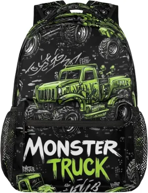 Kids Backpack for Boys - Elementary Middle School Bag Student Bookbag for Girls Teens - Casual Daypack Travel Laptop Backpacks(Truck)