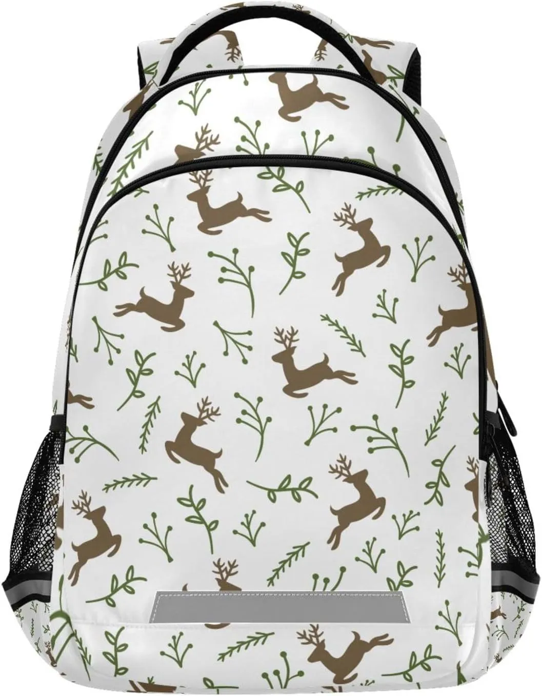 Kids Backpack for Boys Girls,Reindeer Seamless Cartoon Elementary School Backpacks Boys Children Bookbags Primary Kindergarten Bookbags 13.5L Water-Resistant Student Teenagers Travel Bag