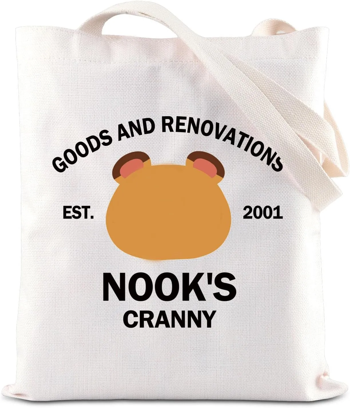 KUIYAI ACNH Merchandise Inspired Tote Bag Animal Villagers Gift Racoons Character Shoulder Bag Video Gamer Lovers Gift