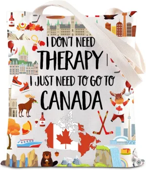 KUIYAI Canada Vacation Tote Bag Canada Lover Gift Canada Souvenir Gift Holiday Getaway Gift Travel To Canada Gift