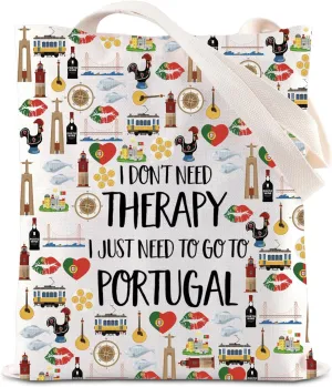 KUIYAI Portugal Vacation Tote Bag Portugal Souvenir Handbag Portugal Trip Gift Portugal Lovers Gift Journey Gift For Tourist