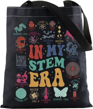 KUIYAI Stem Teacher Appreciation Tote Bag - Steminist & Scientist Gift - Student Grad Era Handbag