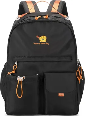 Lanola Teen Girl School Backpack Casual Daypack Bookbag Elementary College Travel Backpack with Cute Ribbon for Girls