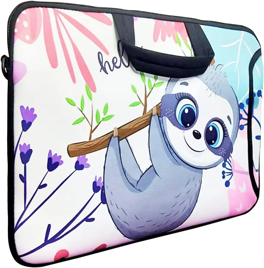 Laptop Bag Carrying Cases Computer Shoulder Messenger Cover for Women ,Fits Laptops/Notebook/ebooks/Kids Tablet/ipad (15-15.6 inch, Sloth)