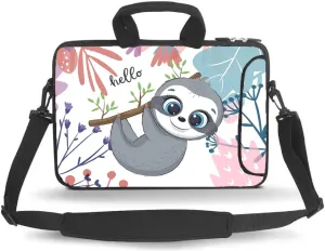 Laptop Bag Carrying Cases Computer Shoulder Messenger Cover for Women ,Fits Laptops/Notebook/ebooks/Kids Tablet/ipad (15-15.6 inch, Sloth)