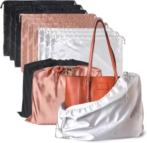 Lckaey handbags Dust Bags for Purse and shoes-travel or home storage-drawstring Purse dust bag organizer（9 Pack） Y1010 3color-L